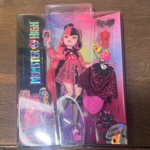 Monster High Doll in Pink and Black Ensemble